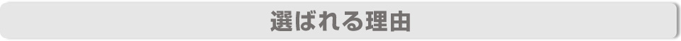 選ばれる理由