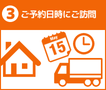 ご予約の日時にご訪問
