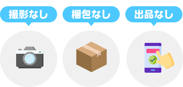 撮影なし・梱包なし・出品なし！