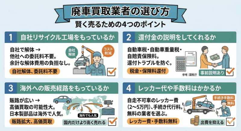 廃車買取おすすめ業者10選比較【2026年7月】無料引き取り可能？買取 